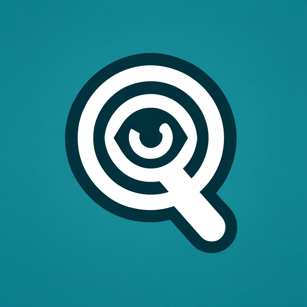 DALL·E 2023-12-04 10.03.02 - A minimalist icon representing Research, in the same style as the previous icons. The icon should feature a white magnifying glass or an abstract sy DALL·E 2023-12-04 10.03.02 - A minimalist icon representing Research, in the same style as the previous icons. The icon should feature a white magnifying glass or an abstract sy