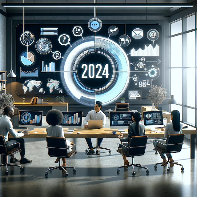 DALL·E 2023-11-29 13.16.05 - A contemporary office setting in the year 2024, focusing on marketing automation, with the year 2024 subtly integrated into the design. The scene in-1